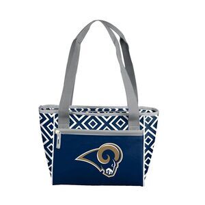 Logo Brands Unisex-Adult Rams 16 Can Insulated Cooler Backpack Tote, Blue, NWT